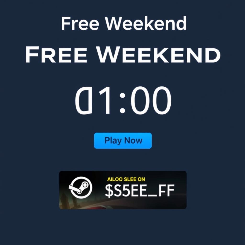 Steam打折力度最大的时间之外的免费周末活动示例