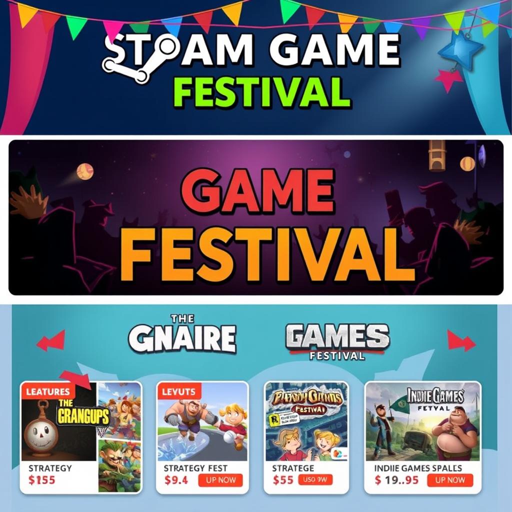 Steam打折力度最大的时间之外的游戏节活动示例