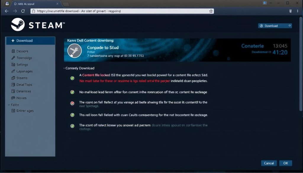 成功解决Steam内容文件已锁定问题后的游戏下载界面