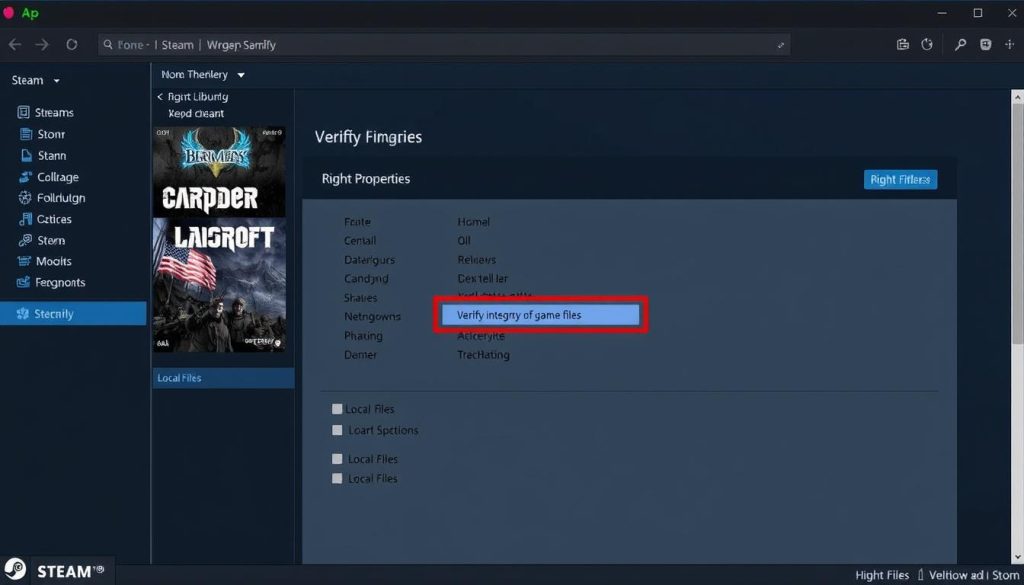 Steam验证游戏文件完整性的操作界面
