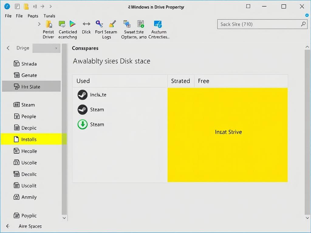 Windows磁盘空间检查界面